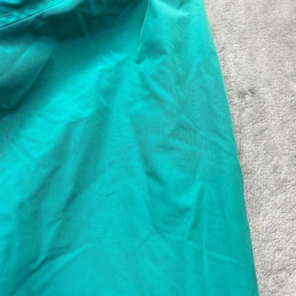Vintage Columbia Sportswear Teal Green Windbreaker Jacket Mens Large Tall Radial